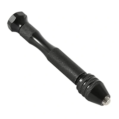 Immagine di SUOYATE Trapano a Mano, 1 Set di Punte elicoidali Professionali Morsa Perno precisione Mini Micro per Mano Utensili rotanti con 20 Nere