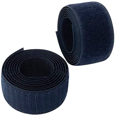 Immagine di Aerzetix C65969 Nastro/rotolo di scratch 30mm 1 metro auto aggrappante organizer/fermacavo striscia aggancio sacchetto indumento cinghia colore: blu scuro in poliammide e poliestere