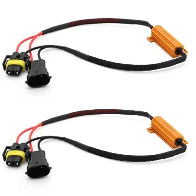 Immagine di 2x H8 H11 LED SMD CANBUS 50W Resistori Fendinebbia