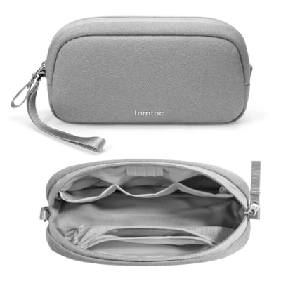 Immagine di tomtoc Borsa Organizer Cavi, Porta per Accessori Computer Portatili, da Viaggio, Custodia Adattatore, Mouse, Cavo, Alimentatore, Caricatore, Disco Rigido