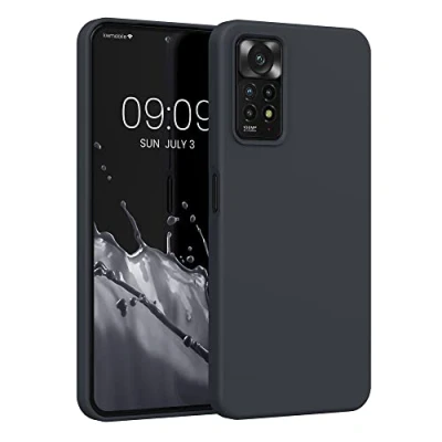 Immagine di kwmobile Cover per Xiaomi Redmi Note 11 Pro / (5G) 12 (4G) Custodia Back Case Smartphone in Silicone TPU Protezione Gommata nero matt