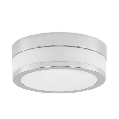 Immagine di plafoniera &#039;Flavi&#039; dimmerabile (Moderno) colore Argento, in Vetro ad es. Bagno (2 luci, E27) di Lindby per bagno, plafoniera, lampada