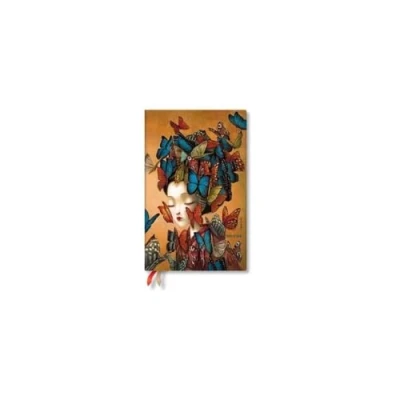 Immagine di Paperblanks Agende Flexi a Copertina Morbida di 18 Mesi 2023 2024 Madame Butterfly Verticale Maxi (135 x 210 mm)