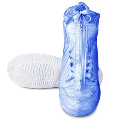 Immagine di SULPO Copri scarpe impermeabili Sovrascarpe riutilizzabile Copriscarpe per pioggia antiscivolo