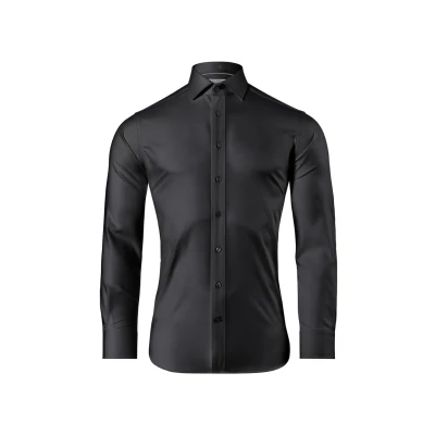 Immagine di Vincenzo Boretti BÜGELFREI SOFT Camicia elegante, Uomo, Taglia: 41/42, Schwarz