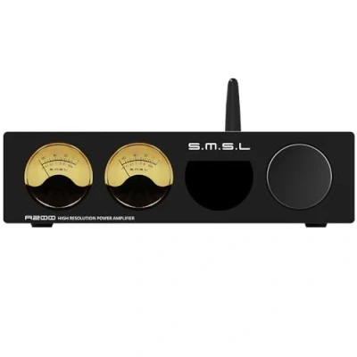Immagine di S.M.S.L amplificatore cuffie Hi Res A200, ricevitore stereo Fi, a 2 canali, Bluetooth 5.0 per altoparlanti di casa, home theater, potenza con basso Treble