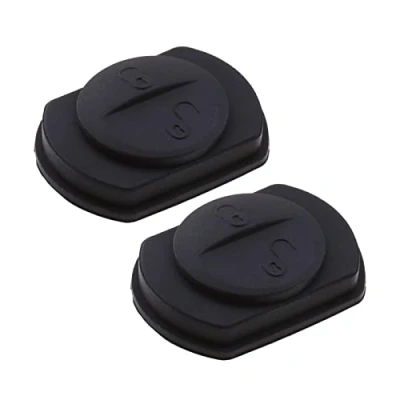 Immagine di ECSiNG 2 PZ Tasti Auto Chiave Gomma Pad Protector Cover Case Compatibile con Mitsubishi Colt/Warrior/Spacestar/Carisma Nero Impermeabile Antigraffio Accessori