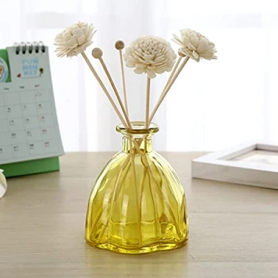 Immagine di LIBOOI bottiglie diffusore a lamella, di vetro vuote vasi decorativi diffusori olio contenitore accessori fragranza per essenziale fai da te regalo