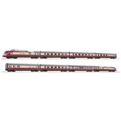 Immagine di Fleischmann 7770001 N Kit 8 pz. Treno di trazione per turbine a gas BR 602 DB