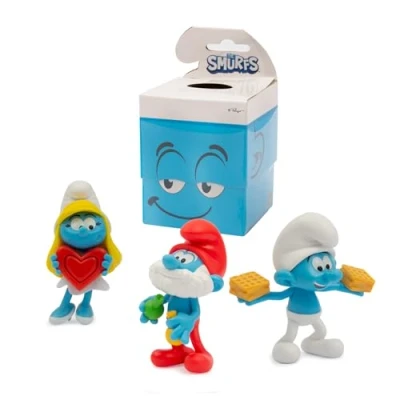 Immagine di Giochi Preziosi I Puffi Scatole Contenenti Un Personaggio A Sorpresa Tra Cui Grande Puffo, Puffetta, Golosone Da 7,5 Cm Con Movimento, Per Bambini Partire Dai 3 Anni