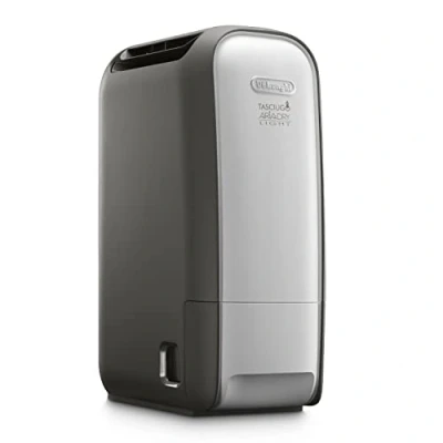 Immagine di De&#039;Longhi Tasciugo AriaDry Light DNS80 Deumidificatore, Asciugabiancheria, Antimuffa, Purificatore d&#039;aria, Ionizzatore, 7,5L al Giorno, Silenzioso senza Compressore, Timer e Autospegnimento, Grigio