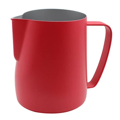 Immagine di Dianoo Brocca Per Bricco In Acciaio Inossidabile Tazza Di Latte Frolla Adatta Il Caffè E 600ml Rosso