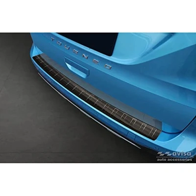 Immagine di Avisa Protezione paraurti Posteriore in Acciaio Inox Nero Compatibile con Ford Tourneo Connect III 2022 &#039;Ribs&#039;