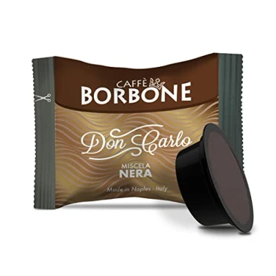 Immagine di Caffè Borbone Don Carlo, Miscela Nera 100 Capsule Compatibili con le Macchine ad uso domestico Lavazza* A Modo Mio*