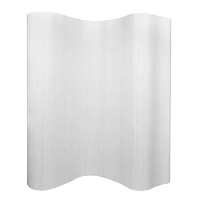Immagine di vidaXL Paravento bambù Bianco Muro Divisore Pannello Solido Separatore Stanza