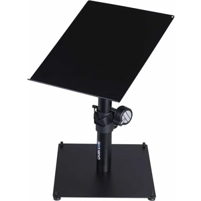 Immagine di QUIK LOK MST/001 SUPPORTO MULTIFUNZIONE da TAVOLO, in Acciaio, Piastra Superiore 25cm x 29cm, Snodabile 0 a 90, Base 30cm, Altezza Regolabile 29cm 37cm, Colore Nero