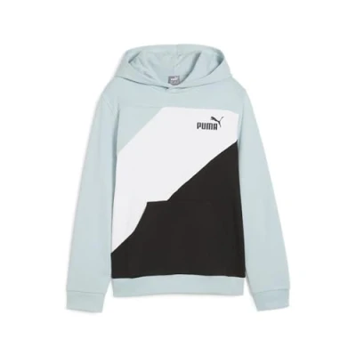 Immagine di PUMA Power Colorblock Felpa con Cappuccio TR B, Sudore Unisex Adulto, Surf Turchese, 140