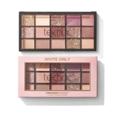 Immagine di Technic Palette di ombretti Invite Only 15 sfumature opache, con glitter o brillantini, tutte altamente pigmentate per un look perfetto giorno e sera. 22,5 gr