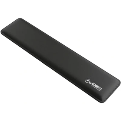 Immagine di Glorious Gaming Padded Keyboard Wrist Rest (full size, spessore 17 mm) Bordi cuciti anti logoramento, superficie liscia, base gomma antiscivolo, compattezza media, 440 x 100 mm Nero