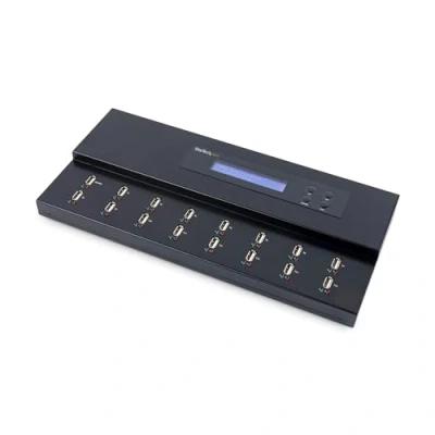 Immagine di StarTech.com Dock per Unità USB Duplicatore/Eraser Standalone 1:15 Chiavette consente la copia del sistema e settore a 1,5 GB/min, Erase 3 Passaggi, Display LCD (USBDUP115)