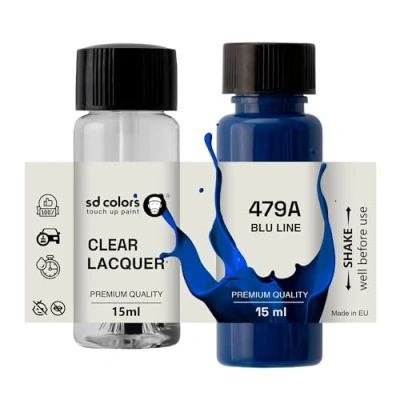 Immagine di SD COLORS BLU LINE 479A KPV New Touch Up Paint 15 ML RIPARAZIONE SCRATCH CHIP PENNELLO COLORE CODICE (VERNICIA+LACQUER)