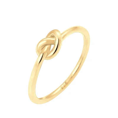 Immagine di Elli Basic KNOT RING Anello goldcoloured, Donna, Taglia: 54, Gold coloured