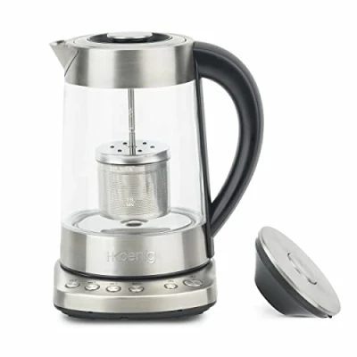 Immagine di H.Koenig TI700 Teiera Automatica, 2400 W, 7 Cups, Acciaio Inossidabile, Trasparente