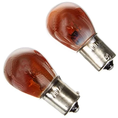 Immagine di Akhan BAU15S02C PY21W Lampadina cromata 12V 21W, pin piegati