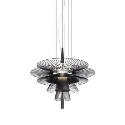 Immagine di Forestier Gravity 1 lampada a sospensione Ø86cm nero