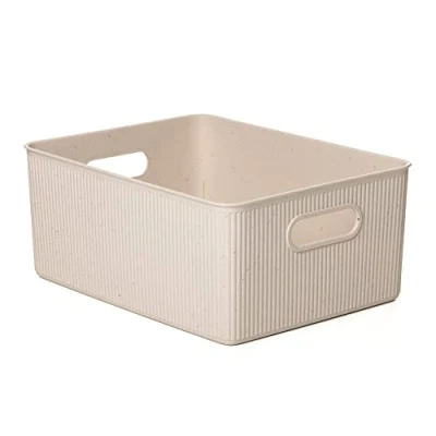 Immagine di TATAY Cestino Portaoggetti Baobab ECOHOME, 15L di Capacita, Polipropilene, Senza BPA, Materiali Riciclati al 100%, Dimensione 29.4 x 38.5 16 cm