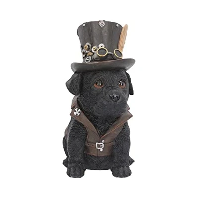 Immagine di Nemesis Now Cogsmiths Statuetta a forma di cane, 26 cm, colore: Nero