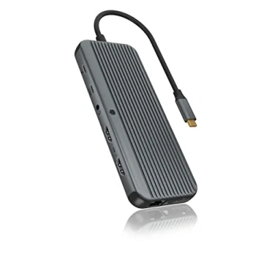 Immagine di ICY BOX Notebook Dockingstation IB DK4060 CPD, 1 zu 12 USB Type C® DockingSt. Adatto per marchio: universale