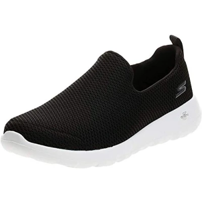 Immagine di Skechers Go Walk Max Athletic Air Mesh Slip on Walking Shoe, Scarpe da Passeggio Uomo, Nero e Bianco, 42.5 EU