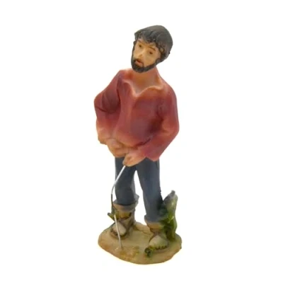 Immagine di figura del presepe nascosto da 10,5 cm. trova la natalizia. urinando, pissing l&quot;uomo che fa pipì. figurina cagando. set di scena natività, figure, gesù. 3 Re.