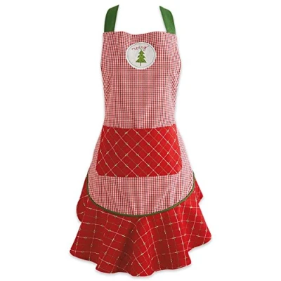 Immagine di DII Grembiule da cucina donna, regolabile, misura per adulti, cucinare, cuocere, creare e divertirsi, taglia unica, albero allegro