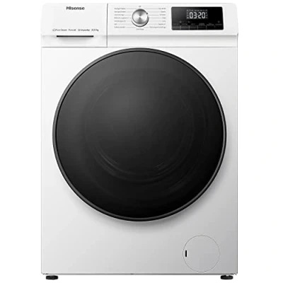 Immagine di Hisense WDQA1014EVJM Lavasciuga Da 10 Più 6 Kg, 1400 Rpm, 15 Programmi Automatici, Vapore, Motore Inverter, Classe Efficienza Energetica D, Display Led, Programma Rapido, Grigio