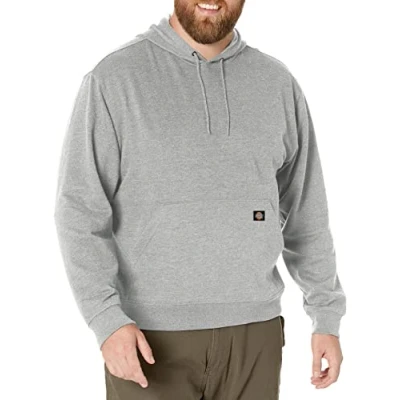 Immagine di Dickies Uomo, Felpa in Pile con Cappuccio Midweight, vestibilità Regular, Heather Grey, M