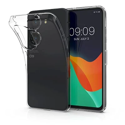 Immagine di kwmobile Cover Compatibile con ASUS Zenfone 10 / 9 Custodia Morbida in Silicone TPU Crystal Case Flessibile trasparente