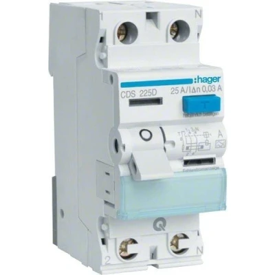 Immagine di Hager CDS225D Interruttore differenziale A 2 poli 25 0.03 230 V