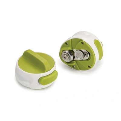 Immagine di Joseph Can Do Apriscatole compatto, Apri barattoli manuale con impugnatura automatica, Plastica, Bianco/Verde, Piccolo