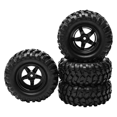 Immagine di Unxuey RC 1:10 Buggy Pneumatici in gomma a 5 raggi, 12 mm, esagonali, parti per HSP 1/10 Off Road, confezione da 4