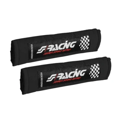 Immagine di Simoni Racing CC2/N V Cuscino per cintura di sicurezza nero Microfibra