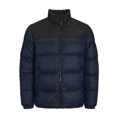 Immagine di Jack &amp; Jones Etoby Puffer Collar PLS Giacca invernale, Uomo, Taglia: 4XL, Navy blazer