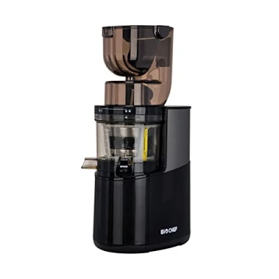 Immagine di BioChef Atlas Whole Slow Juicer Pro estrattore di Succo, 400 Watt, 40 RPM, a freddo. Garanzia vita sul motore Nero