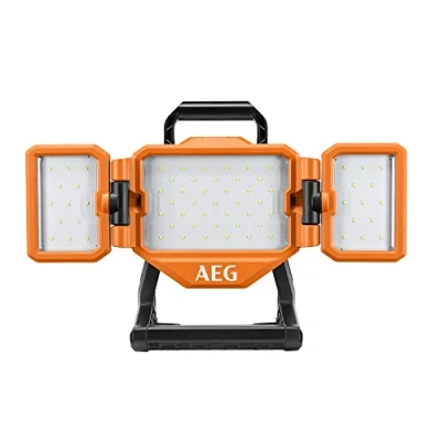 Immagine di AEG BLP18 0 Faro Led 18V, Compatto ed Ergonomico, 3 Modalità (Alta 3500 Lumens, Media 1700 Bassa 800 Lumens), Fino a 20 Ore di Autonomia