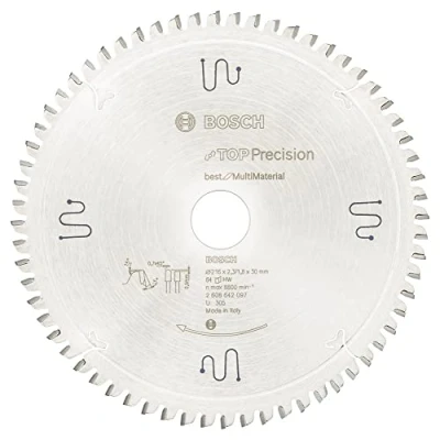 Immagine di Bosch Accessories Top Precision 2608642097 Lama circolare in metallo duro 216 x 30 2.3 mm Numero di denti: 64 1 pz.