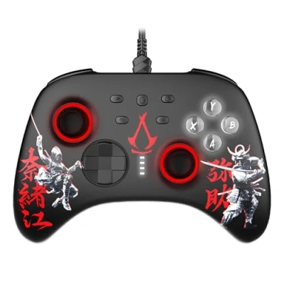Immagine di Trade Invaders Controller PC con cavo Assassin&#039;s Creed Shadows (Switch, Android, PC), gaming, Nero