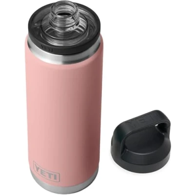 Immagine di YETI Rambler Flacone con tappo Chug, rosa sabbia, 26 oz (760 ml)