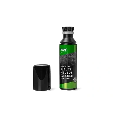 Immagine di Kaps Detergente per Nabuk e Pelle Scamosciata con Applicatore Spazzola, Shampoo Tutti i Colori, 75 ml 2.53 fl. oz.