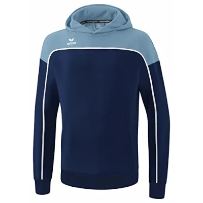 Immagine di Erima „Change by Felpa con Cappuccio, New Navy/Faded Denim/Bianco, XL Uomo